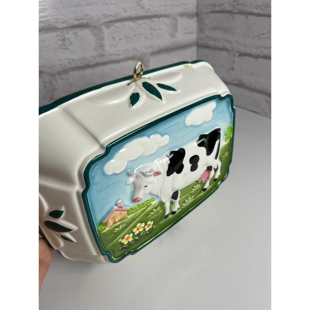 Vintage Gailstyn-Sutton Ceramic Cow Mold Wall Plaque Country Kitchen Decor